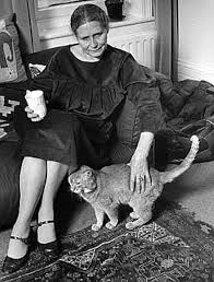 Doris and a cat
